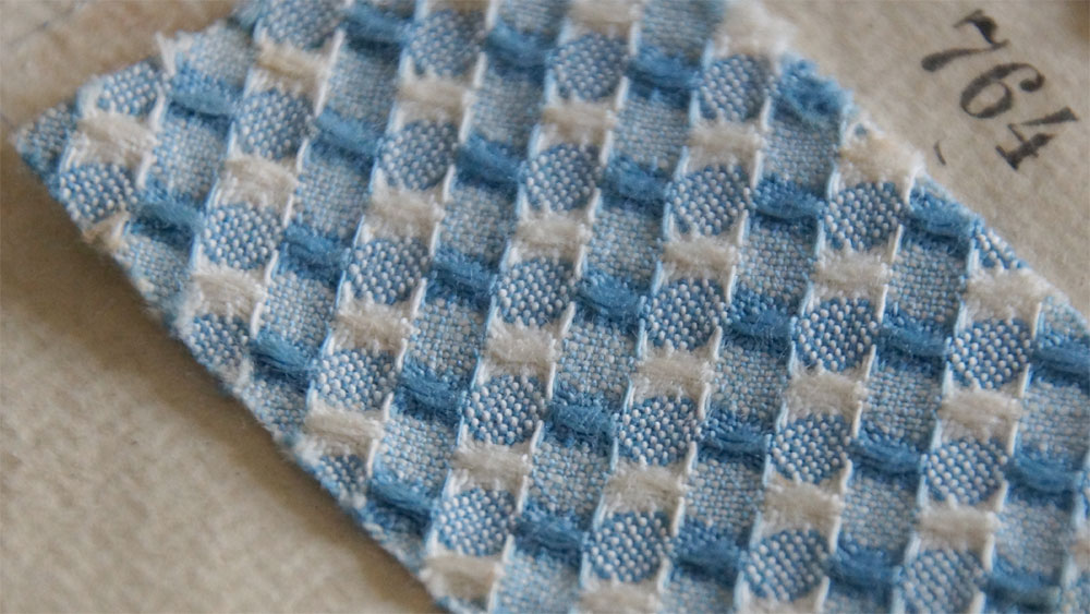 Piqué-Muster der Firma Graumann. Foto © Textiles Zentrum Haslach / Andreas Hollinek.